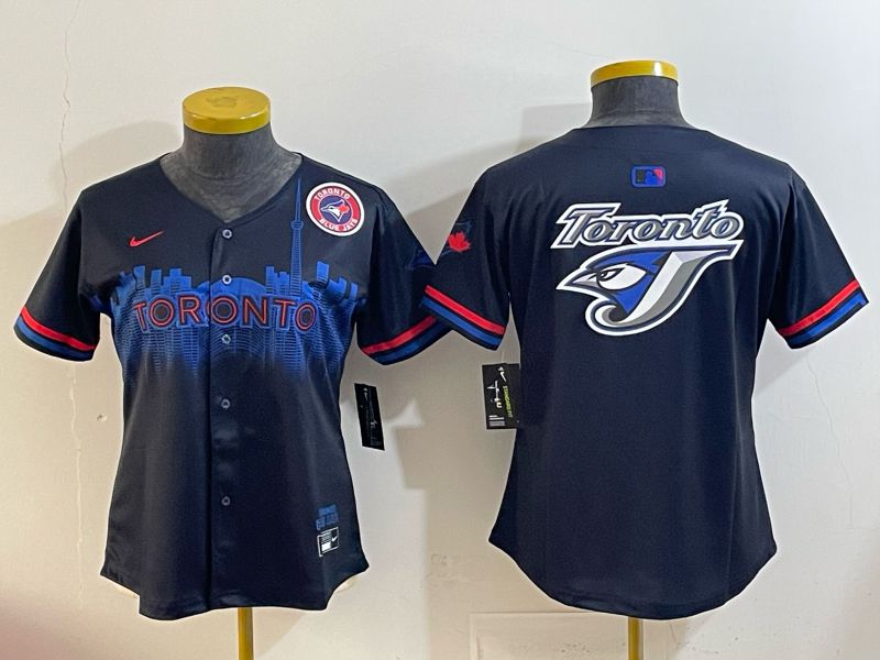 Youth 2025 Toronto Blue Jays Blank black Joint Name Nike MLB Jersey style 0011